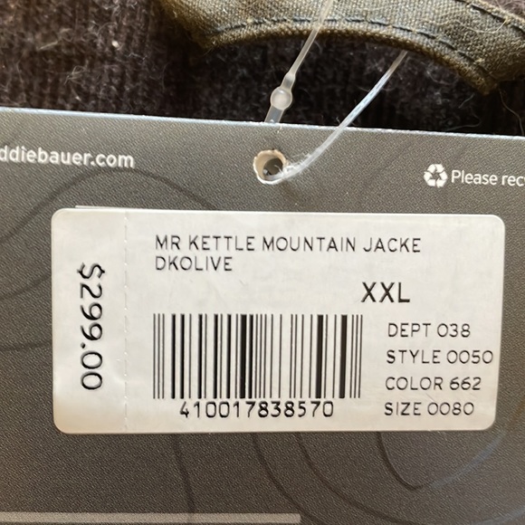 Eddie Bauer RARE Kettle Mountain jacket. No longer in production. BRAND NEW. - Picture 4 of 4